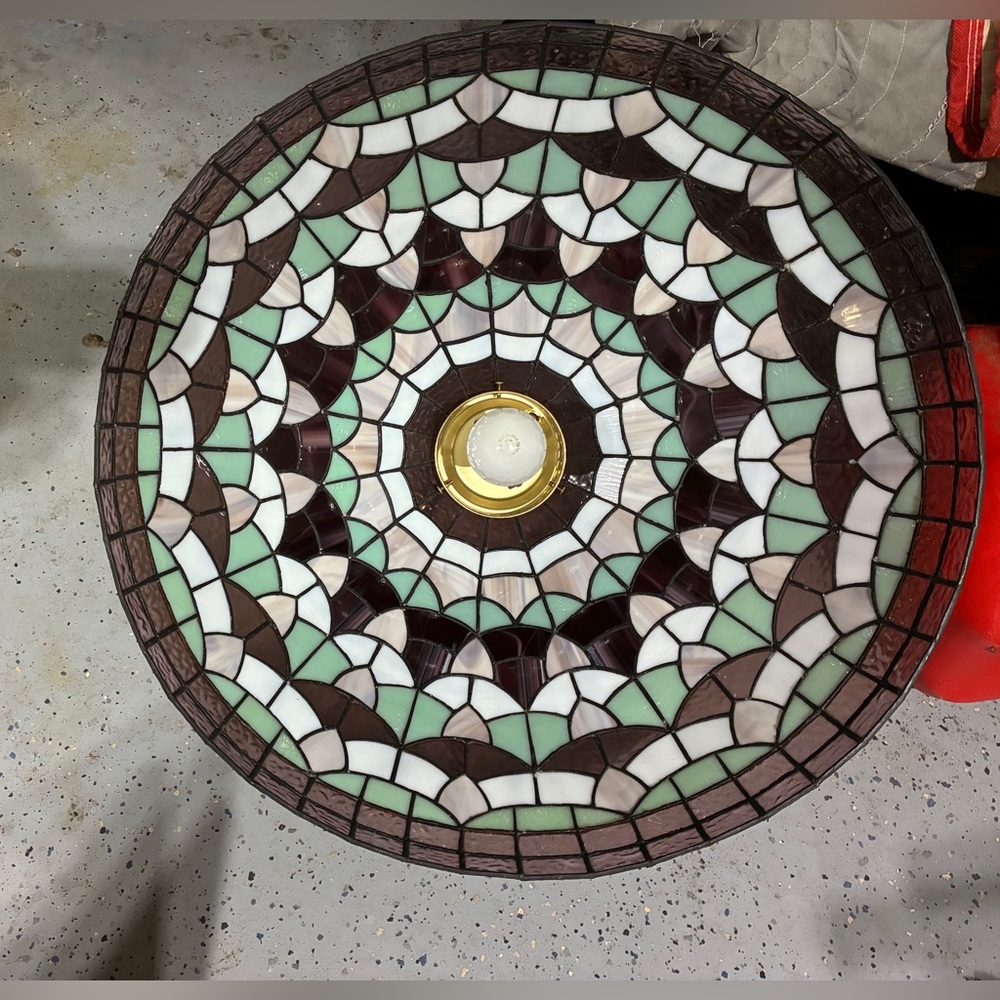Handmade Stained Glass Mosaic Table Lamp